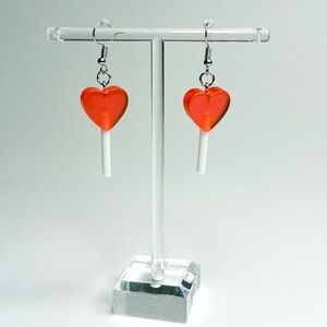 NEW Heart Lollipop Earrings